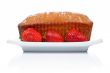 Cake with three strawberries