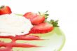 Strawberries with cream