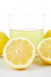 Glass of fresh lemon juice