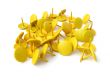Yellow thumbtacks