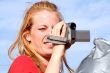 woman with camera