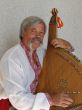 Senior ukrainian folk Kobzar with bandura