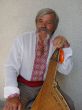 Senior ukrainian folk Kobzar with bandura