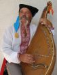Senior ukrainian folk Kobzar with bandura