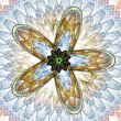 Crochet Flower against White