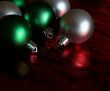 Green and Silver Shiny Balls