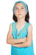 Adorable girl thinking