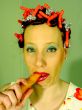 diet woman with carrot