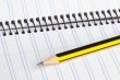 pencil and notebook