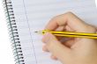 pencil and notebook