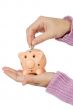 money box and currencies