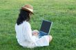 woman with computer