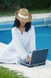 woman with computer