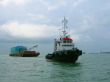 tug boat and barge
