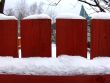 Snowed fence