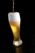 Beer pouring into glass