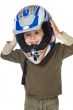 adorable boy with a helmet in the head