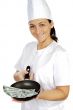 happy attractive cook woman