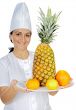 happy attractive cook woman