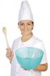 happy attractive cook woman