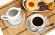 Cup of coffee with cakes