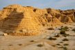 Arid earth over the blue sky