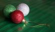 Three Shiny Christmas Baubles