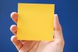 postit note over blue