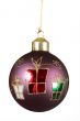Purple christmas ornament