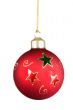 Red christmas ornament