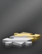 gold and silver puzzle pieces