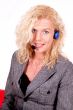 woman with headphone