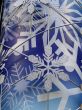 Snowflake in blue background (vertical)