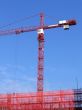 Crane in red