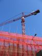 Crane in red