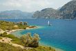 Turquoise Landscape with Yachts