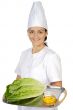 happy attractive cook woman