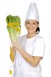 happy attractive cook woman