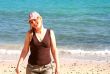 woman on the beach