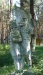 Remains of soviet sculpture of pioneers