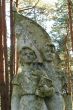 Remains of soviet sculpture of pioneers