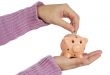 money box and currencies