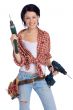 girl with drill