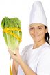 happy attractive cook woman