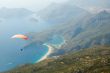 Parachuting over seascape