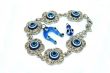 Bracelet,horse-shoe and drop medallions