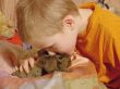 boy with rabbit