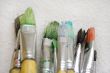 Bunch of Paint Brushes - Close View