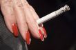 Red Fingernails and Cigarette - Side View