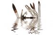 Knife in water